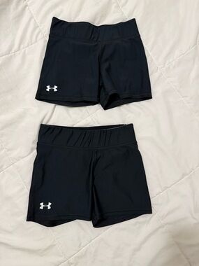 Under Armour Black Youth Athletic Training Shorts - Logo Accent